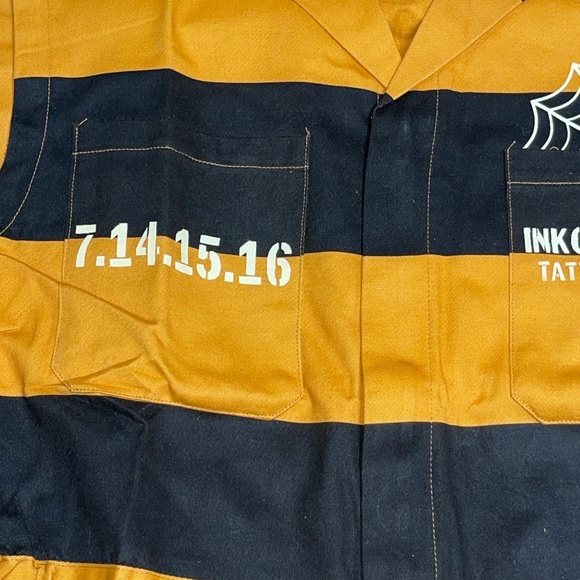 Inkcarceration Music & Tattoo Festival Concert Jail Jumpsuit Halloween Costume S - Picture 5 of 16